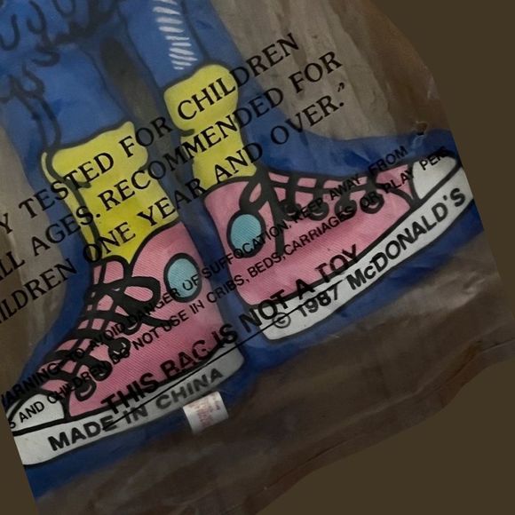 ‼️‼️ Vintage 1987 New Unopened Rare Collection McDonalds Stuffed Pillow FRY GUY - Picture 3 of 3